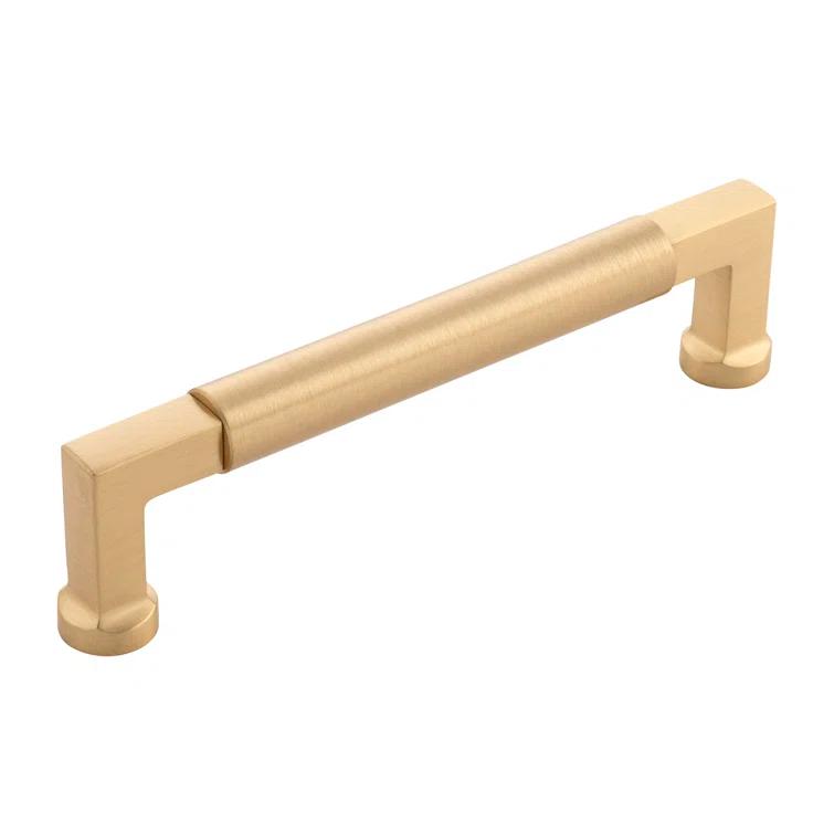 Satin Brass Brushed Bar Cabinet Pull 5-1/16 Inch