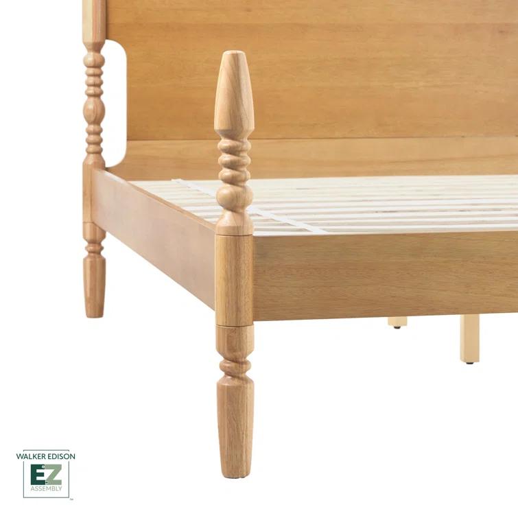 Vivienne Traditional Easy Assembly Solid Wood Turned Spindle Bed