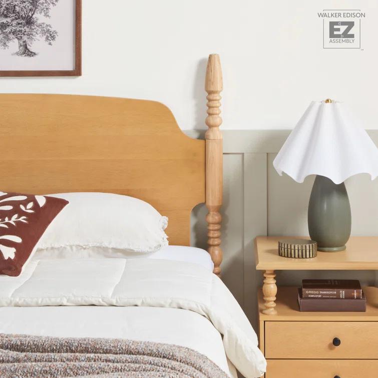 Vivienne Traditional Easy Assembly Solid Wood Turned Spindle Bed