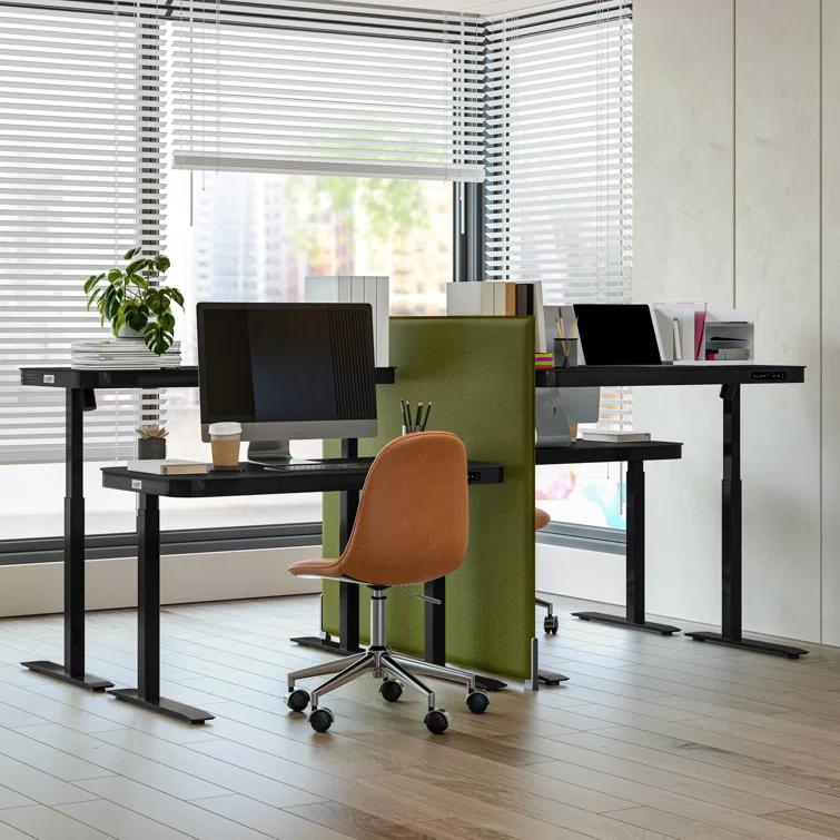 airLIFT 48" W Electric Adjustable Height Tempered Glass Desk