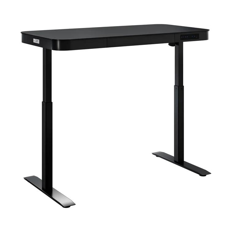 airLIFT 48" W Electric Adjustable Height Tempered Glass Desk