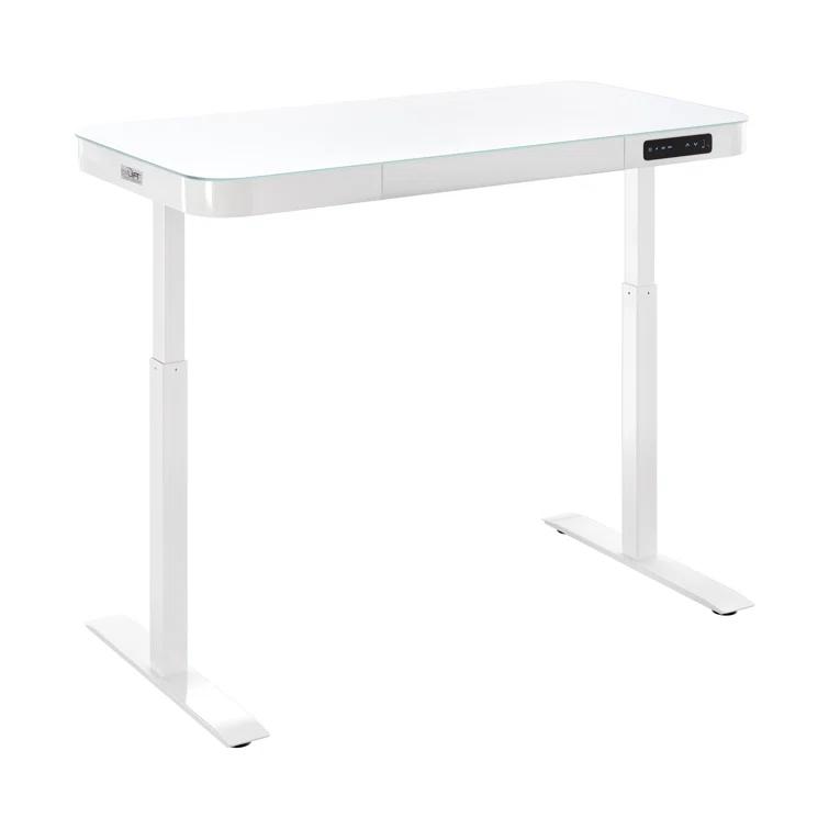 airLIFT 48" W Electric Adjustable Height Tempered Glass Desk