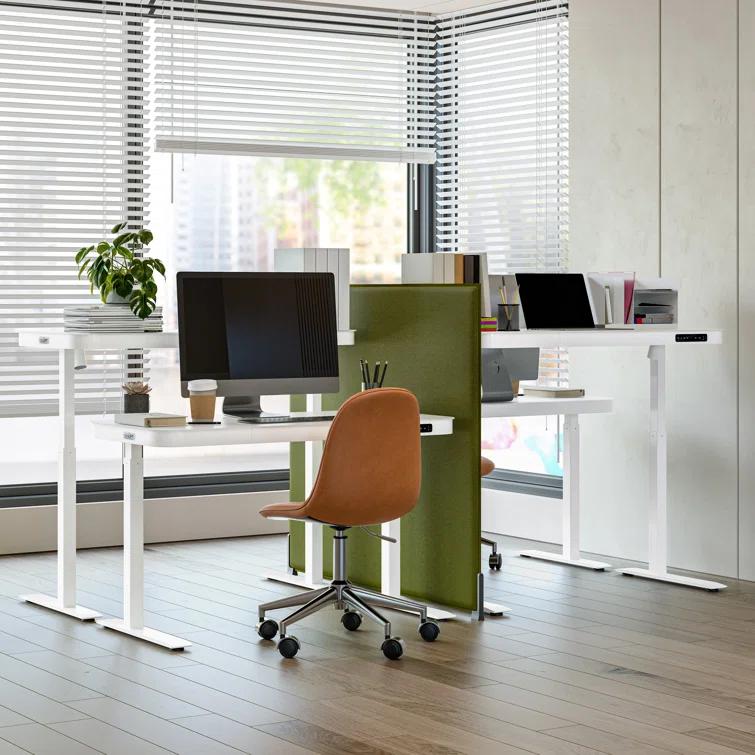 airLIFT 48" W Electric Adjustable Height Tempered Glass Desk