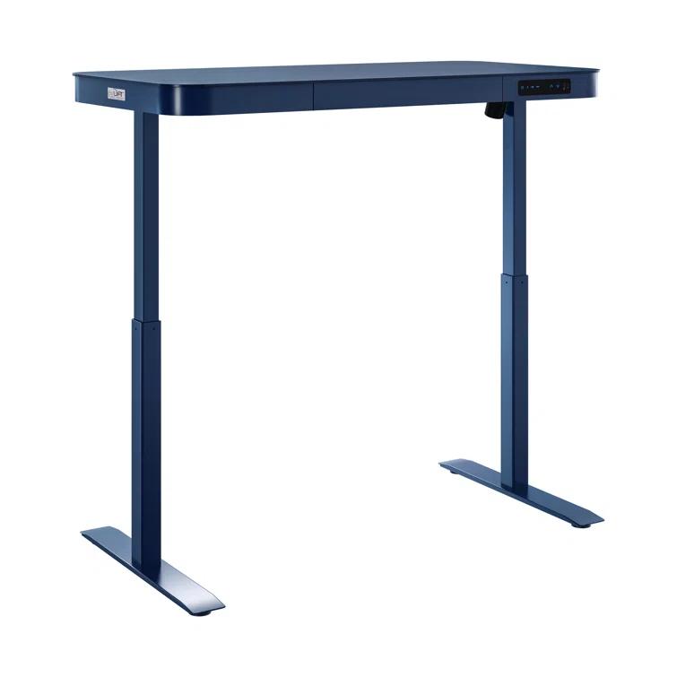 airLIFT 48" W Electric Adjustable Height Tempered Glass Desk
