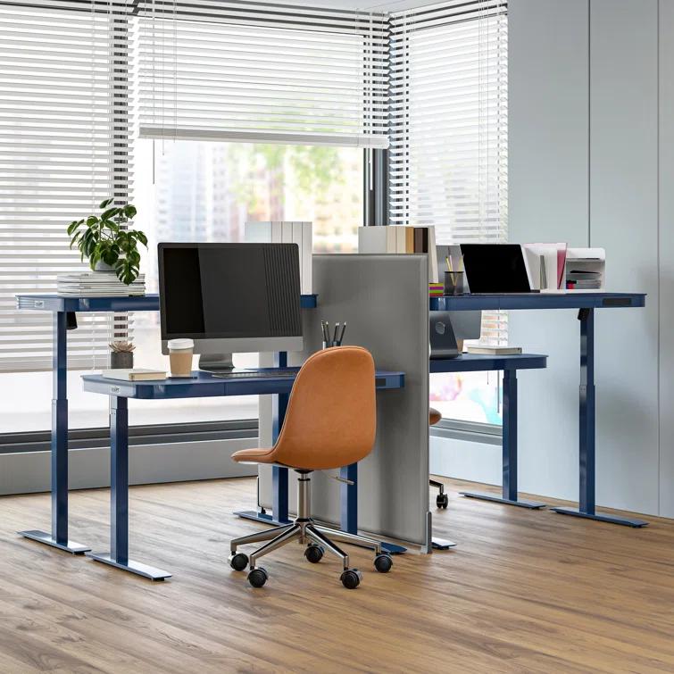 airLIFT 48" W Electric Adjustable Height Tempered Glass Desk