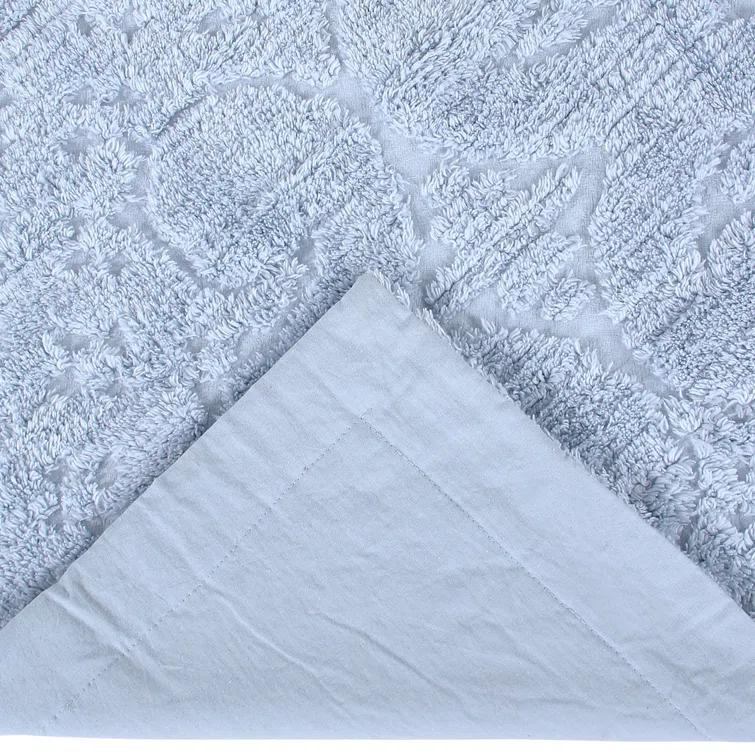 Ashton Collection Chenille Bedspread Set, 100% Cotton Machine Washable Bedding Set, Soft & Breathable Medallion Design Coverlet with Sham, Luxurious All Season Comfort