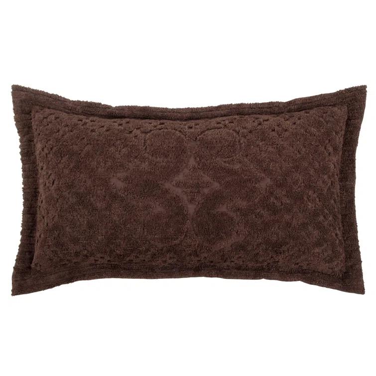 Better Trends Ashton Collection Chenille Bedspread Set, 100% Cotton Machine Washable Bedding Set, Soft & Breathable Medallion Design Coverlet with Sham, Luxurious All Season Comfort