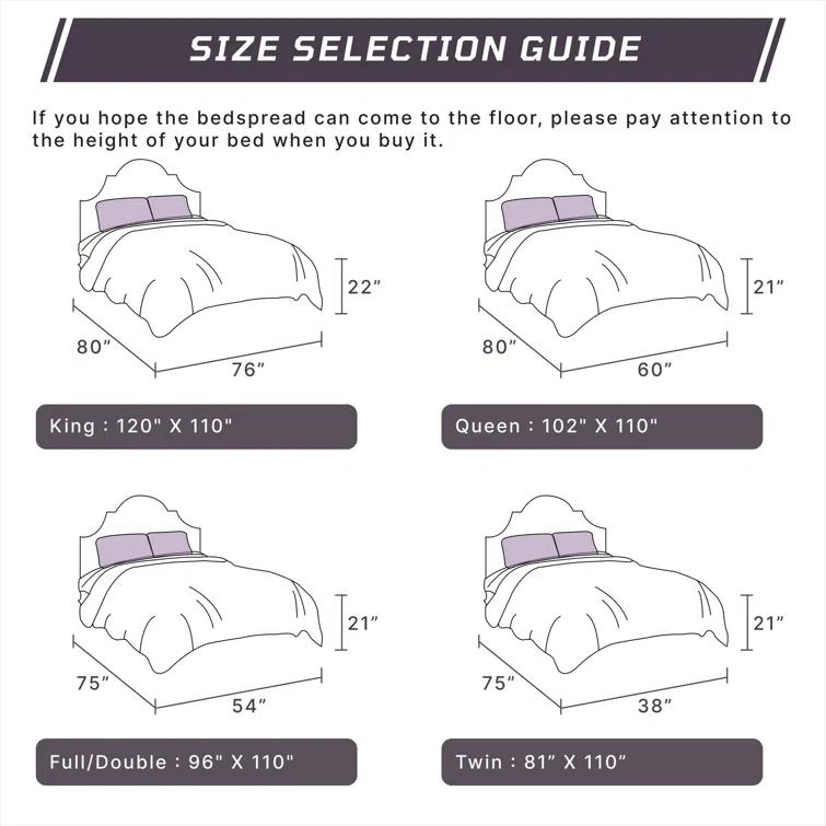 Ashton Collection Chenille Bedspread Set, 100% Cotton Machine Washable Bedding Set, Soft & Breathable Medallion Design Coverlet with Sham, Luxurious All Season Comfort