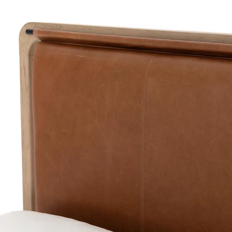 Tierney Leather Bed - King