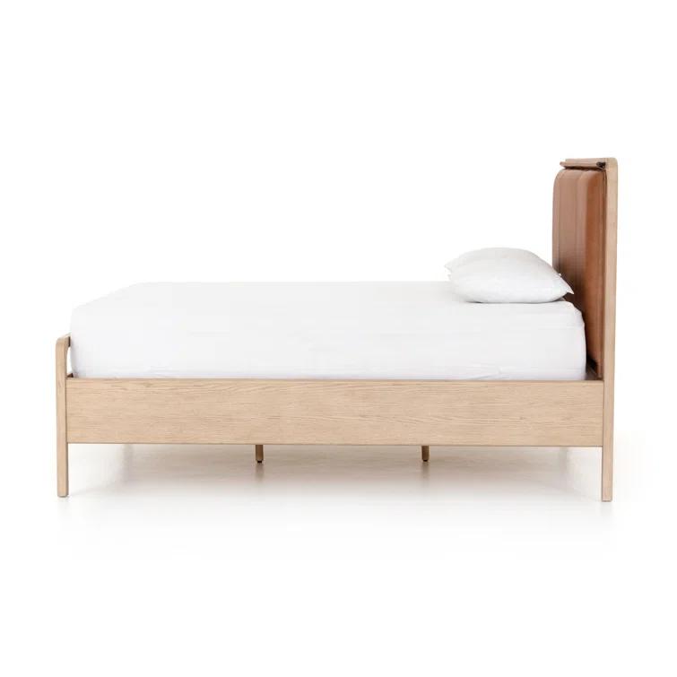 Tierney Leather Bed - King