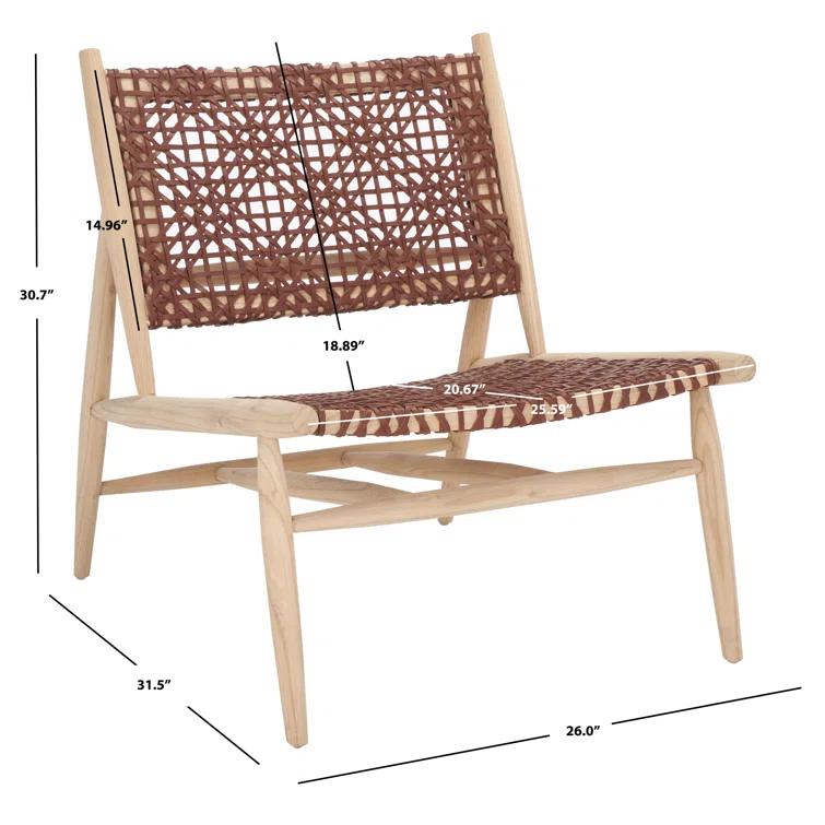 Kazbah Genuine Leather Side Chair