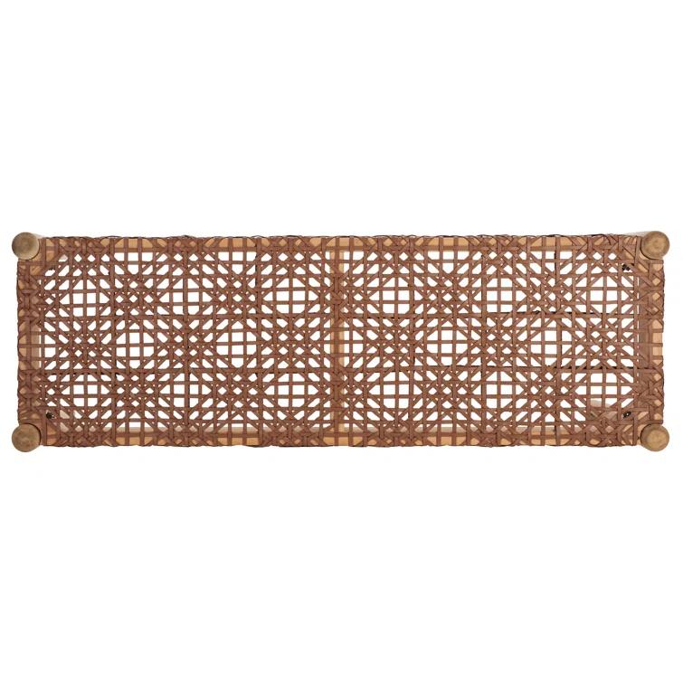 Kazbah 47" Genuine Leather Bench