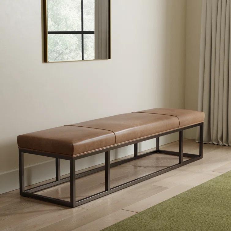 Kabina Leather Bench