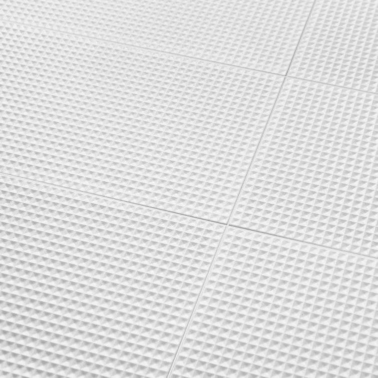 Level Waffle 7.87" x 15.74" Ceramic Patterned Tile