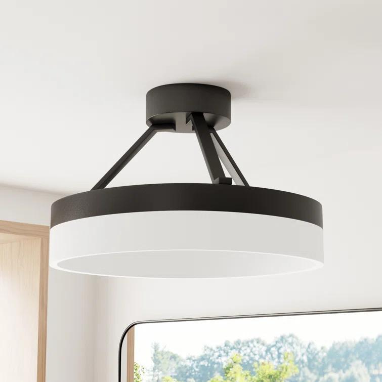 Danica Single Light Acrylic LED Semi Flush Mount