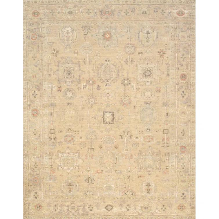 Pasargad Oushak Cream Wool Area Rug