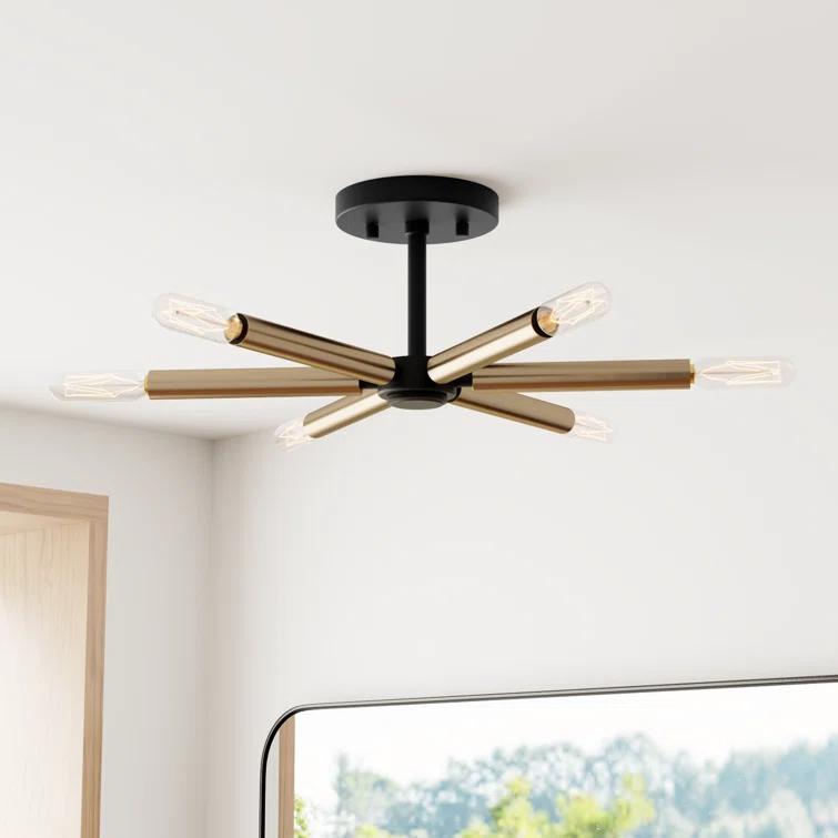 Nashville 6 Light Semi Flush Mount