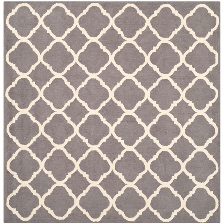 Fullerton Hand Hooked Cotton Pile Geometric Rug