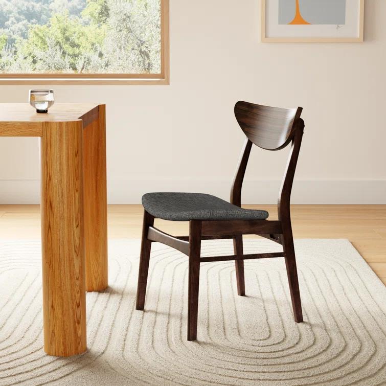 Hartford Dining Chair in Warm Gray/Walnut