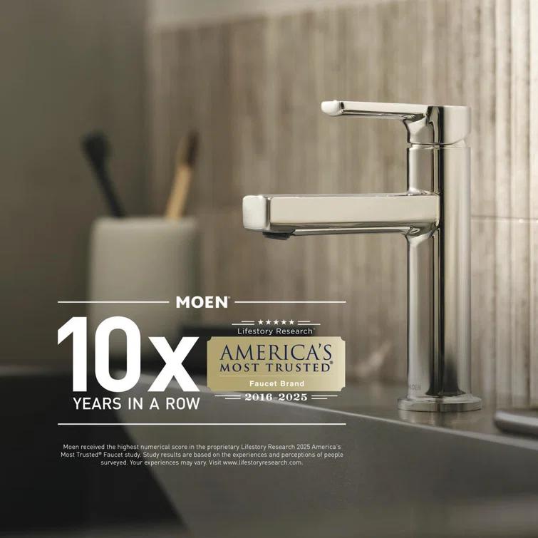Moen Moen Banbury 8 In. Widespread Double Handle High-Arc Bathroom Faucet In Mediterranean (Valve Included) 84947-CH
