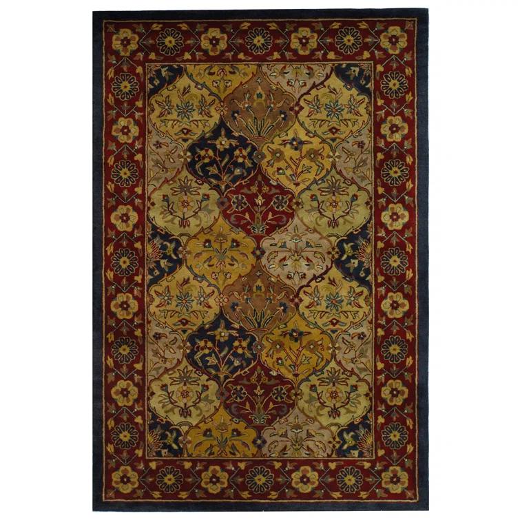 Heritage HG510 Hand Tufted Area Rug - Multi/Navy - 7'6"x9'6" - Safavieh.