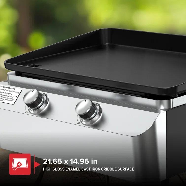 Nexgrill 2-Burner Propane Flat Top Griddle