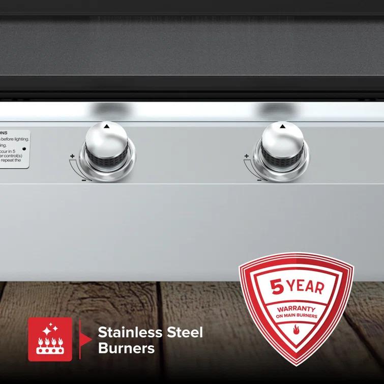 Nexgrill 2-Burner Propane Flat Top Griddle