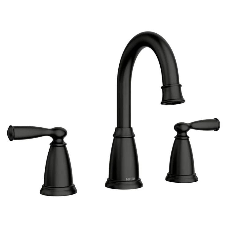 Moen Banbury 8 In. Widespread Double Handle High-Arc Bathroom Faucet In Mediterranean (Valve Included)