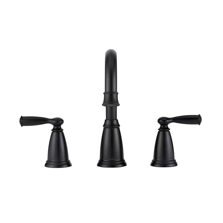 Moen Banbury 8 In. Widespread Double Handle High-Arc Bathroom Faucet In Mediterranean (Valve Included)