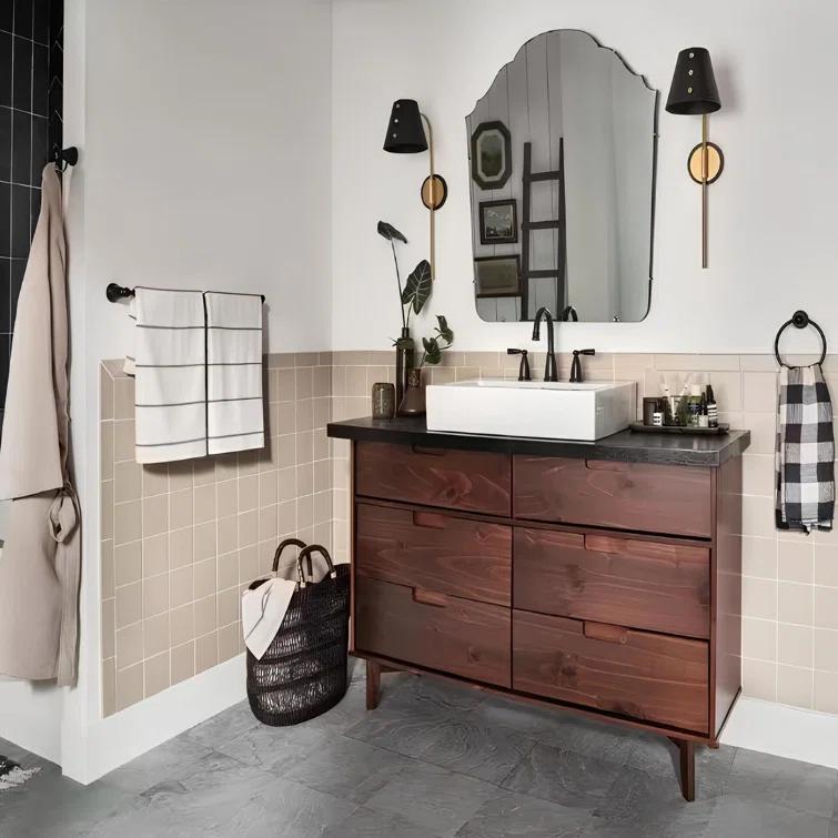 Moen Banbury 8 In. Widespread Double Handle High-Arc Bathroom Faucet In Mediterranean (Valve Included)