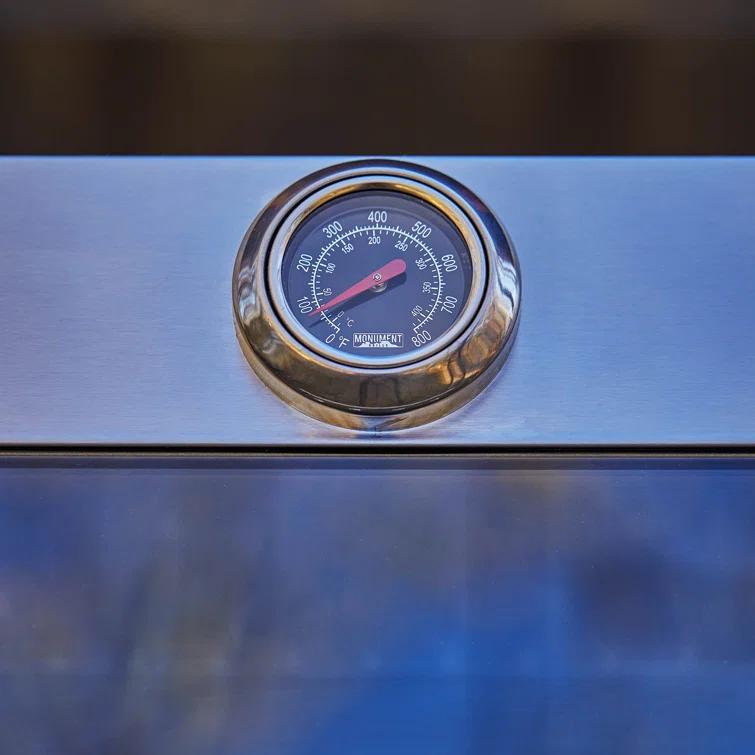 Monument Grills Mesa 415BZ,4-Burner Liquid Propane Infrared Gas Grill with Side Burner and Cabinet, 62,000 BTU – Perfect for Family BBQs