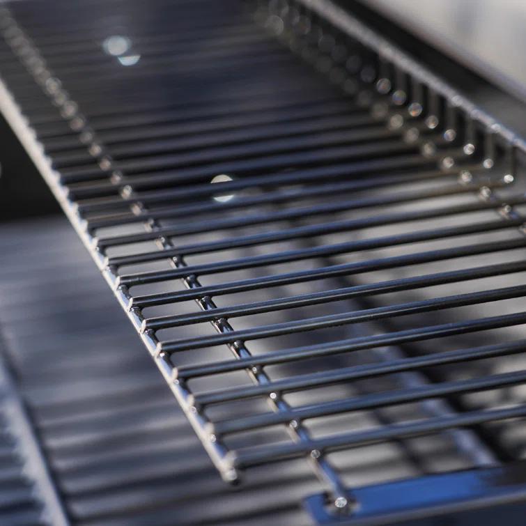 Monument Grills Mesa 415BZ,4-Burner Liquid Propane Infrared Gas Grill with Side Burner and Cabinet, 62,000 BTU – Perfect for Family BBQs