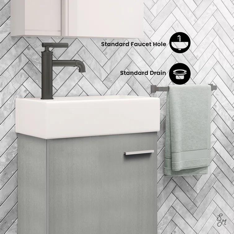 Colmer 18" Wall-Mounted Bathroom Vanity