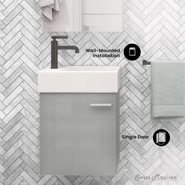 Colmer 18" Wall-Mounted Bathroom Vanity