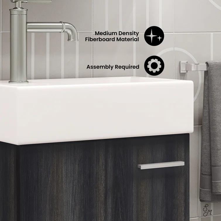 Colmer 18" Wall-Mounted Bathroom Vanity
