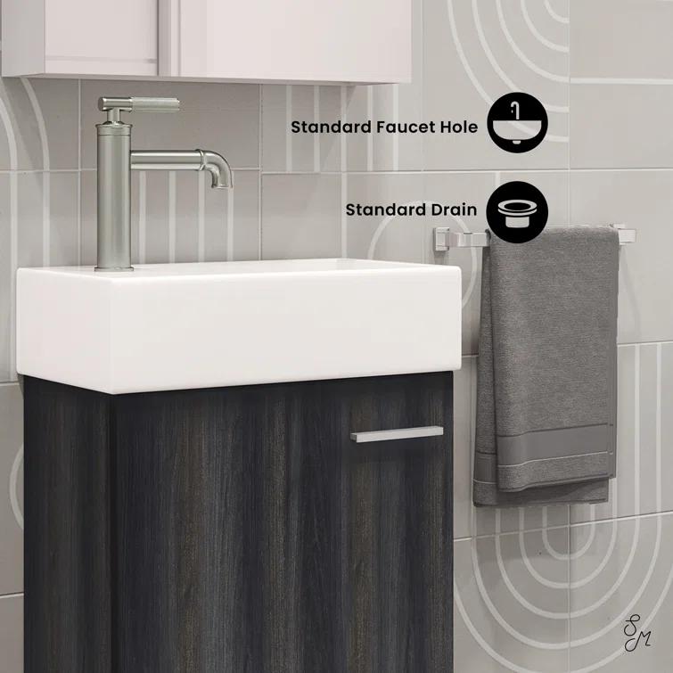 Colmer 18" Wall-Mounted Bathroom Vanity