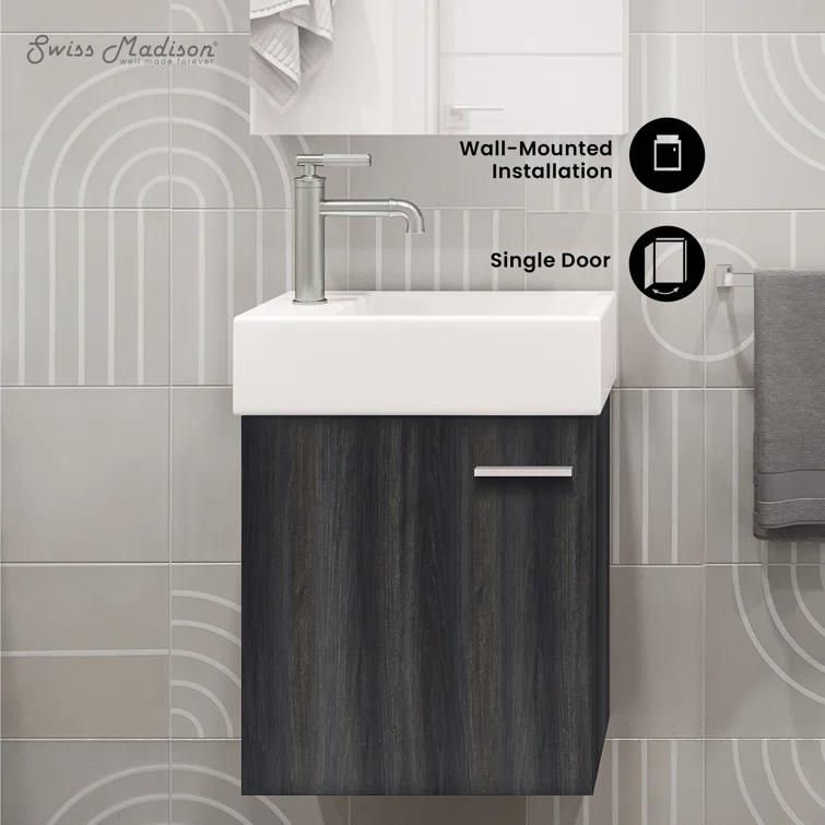 Colmer 18" Wall-Mounted Bathroom Vanity