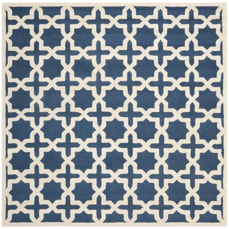 Igna Hand Tufted Wool Geometric Rug