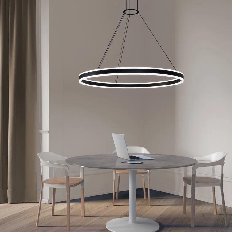 Double Corona 2 - Light Dimmable LED Wagon Wheel Chandelier