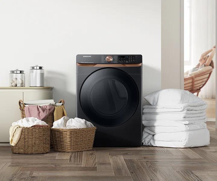 Samsung 7.5 cu. ft. Smart Electric Dryer with Steam Sanitize+ and Sensor Dry