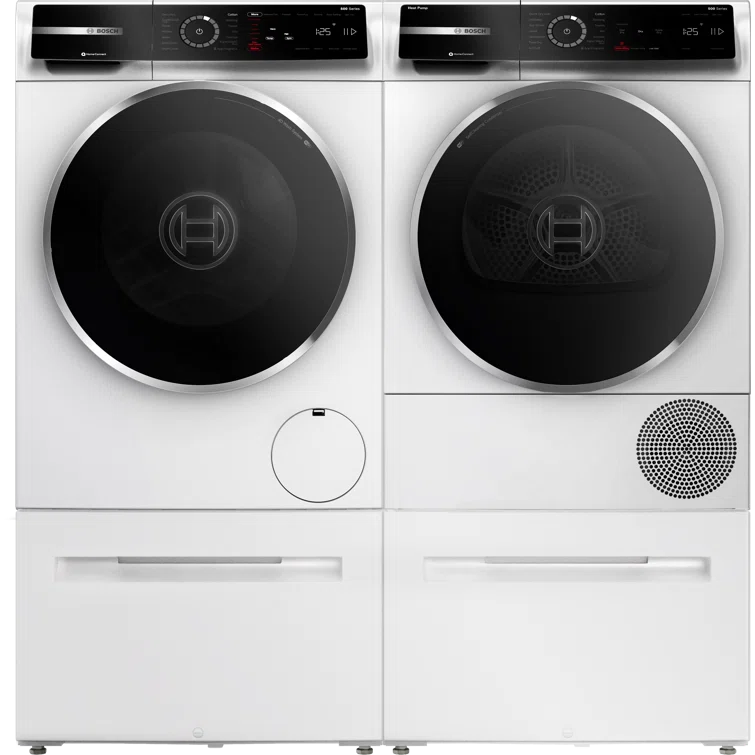 800 Series Bosch 2.4-Cu. Feet High Efficiency Stackable Smart Front-Load Washer ( White ) ENERGY STAR