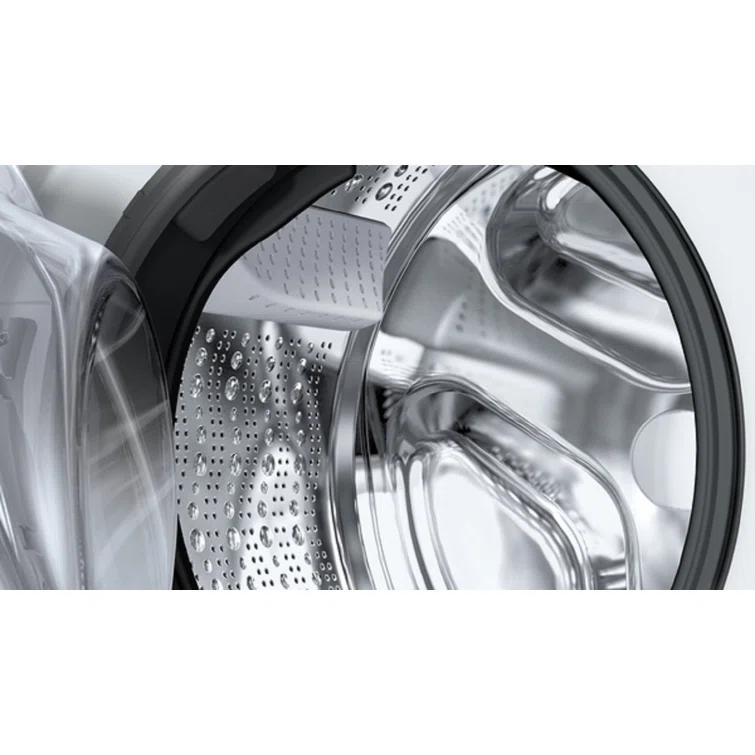Bosch 500 Series White Smart Front Load Washer with Stainless Steel Drum