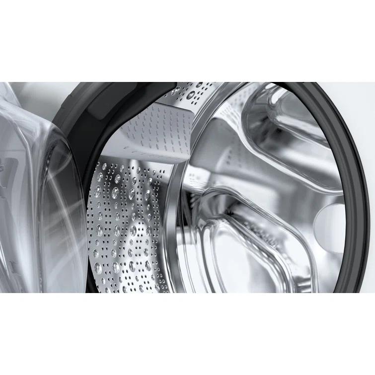 Bosch 500 Series White Smart Front Load Washer with Stainless Steel Drum