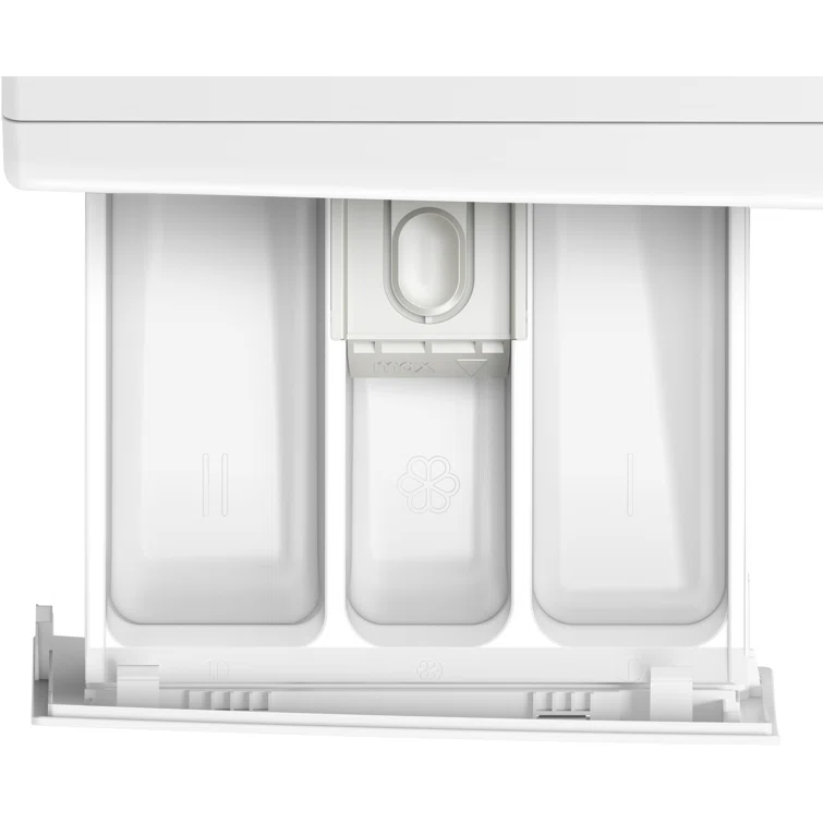 Bosch 500 Series White Smart Front Load Washer with Stainless Steel Drum