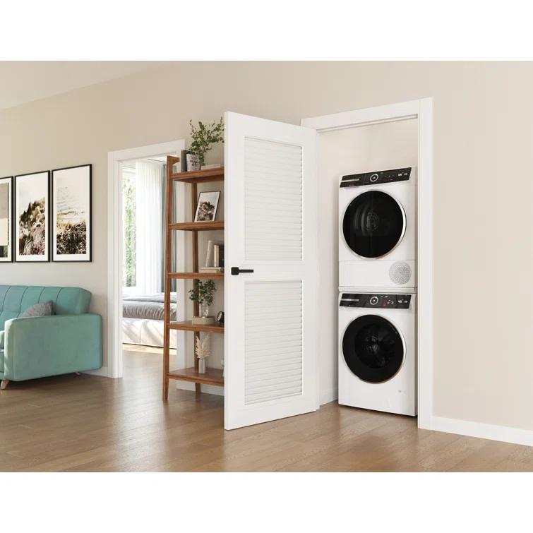 Bosch 500 Series White Smart Front Load Washer with Stainless Steel Drum