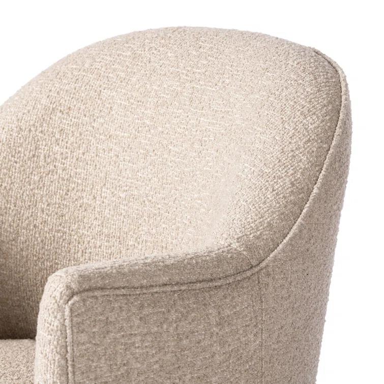 Margie Swivel Chair - Natural Boucle