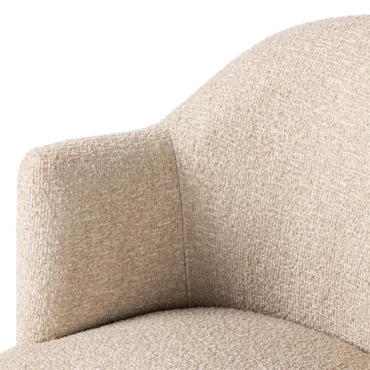 Margie Swivel Chair - Natural Boucle