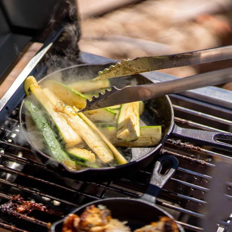 Monument Grills 13742,2-Burner Portable Stainless Steel Tabletop Propane Gas Grill with High Lid and Travel Locks, 15,000 BTU – Perfect for Family BBQs