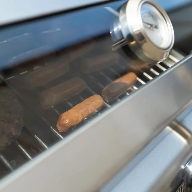 Monument Grills 13742,2-Burner Portable Stainless Steel Tabletop Propane Gas Grill with High Lid and Travel Locks, 15,000 BTU – Perfect for Family BBQs