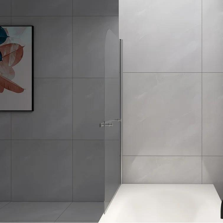 31 "Wx 55"H 180°Swivel Tub Screen Panel Shower Door
